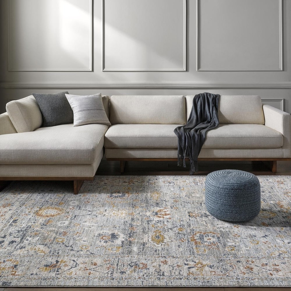 Livabliss Transitional Beckham Medallion Area Rug