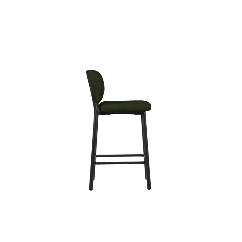 Rye Studio Boucle Chairs with Black Steel Legs, Set of 2