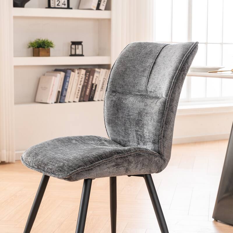 Dining Chairs Set of 2, Armless Kitchen Chairs, Soft Cushion