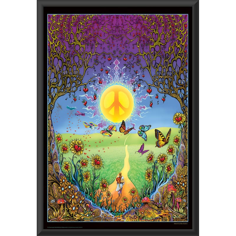 Back to the Garden of Peace Decrotive poster- Mike DuBois Framed Art Poster - 24 x 36 Inch