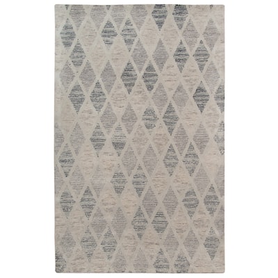 Magi Waverly Modern Diamond Hand-Tufted Wool Area Rug
