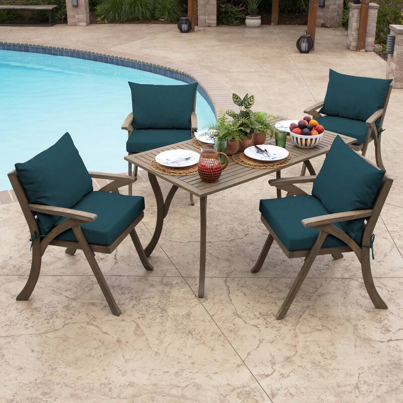 ARDEN Outdoor 21 x 21 in. Dining Chair Cushion Set