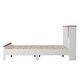 preview thumbnail 17 of 18, 3-Piece Queen Size Bedroom Set - Farmhouse Platform Bed with Double Sliding Door Storage Headboard, Nightstand, and Dresser