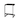 Kiran Black Solid Wood with Black Metal Frame Counter Stool