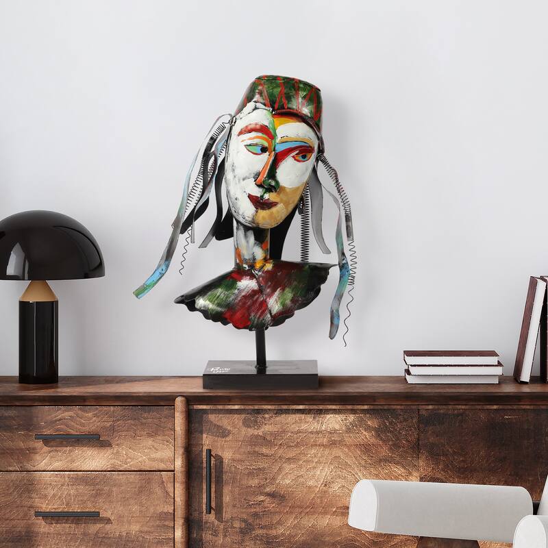 Iron Hand-Painted Colorful Art Sculpture