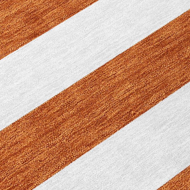 Elri Stripe Weather Resistant Blended Style Outdoor Rug