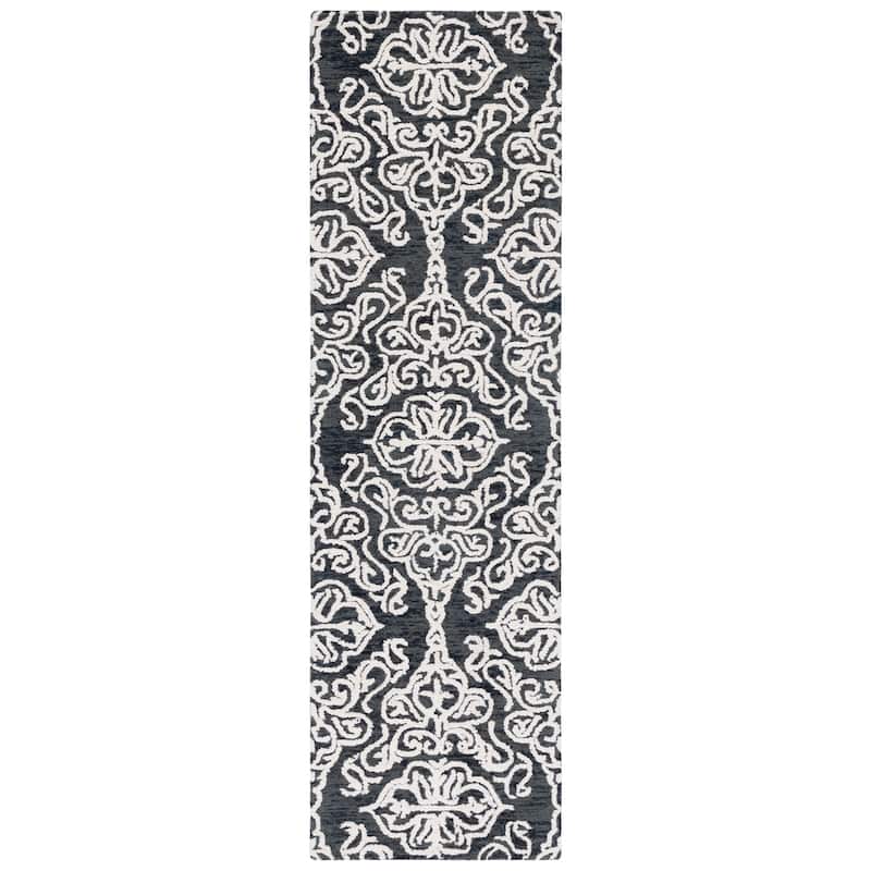 SAFAVIEH Handmade Blossom Mahalia Modern Floral Wool Rug
