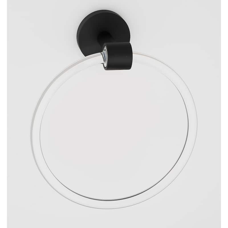 Alno Contemporary Acrylic 6 Inch Diameter Towel Ring