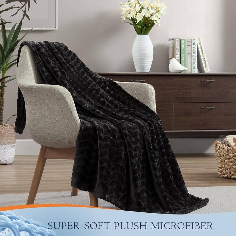 Walensee Fleece Throw Blanket Soft and Lightweight for Couch, Sofa, Bed and Lounge Chair, 50"x60"