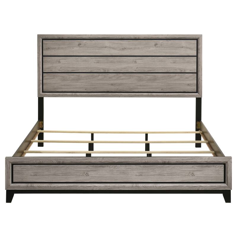 Watson Transitional Wood Panel Bed