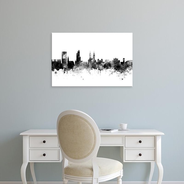 Easy Art Prints Michael Tompsett's 'Winterthur Switzerland Skyline' Premium Canvas Art