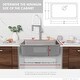 preview thumbnail 17 of 20, Dual-Mount 30" Stainless Steel Single-Bowl Kitchen Sink S-411TG - Brushed stainless steel - 30" x 18" x 9"
