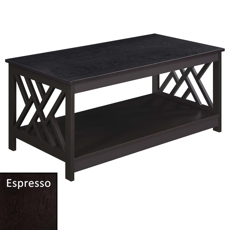 Convenience Concepts Titan Coffee Table with Shelf