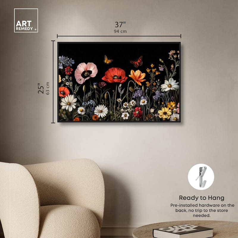 Wildflower Panorama Canvas by Art Remedy