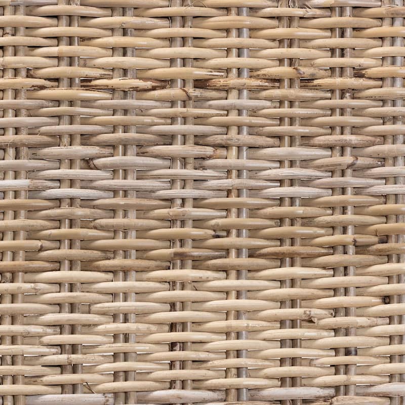Enver Bohemian Natural Rattan &Mahogany Wood Dining Chair