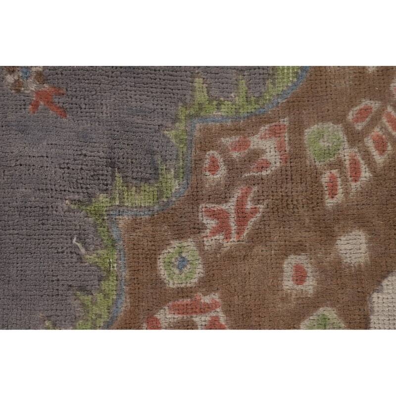 Over-Dyed Tabriz Persian Vintage Area Rug Hand-Knotted Wool Carpet - 8'1"x 10'8"