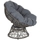 preview thumbnail 8 of 30, Papasan Swivel Patio Lounge Chair