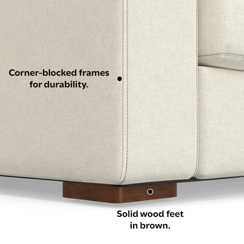 WYNDENHALL Roscoe Right-Facing Sectional in Tightly Woven Performance Fabric