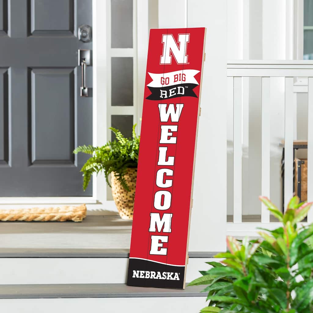 47" Porch Leaner Welcome Wall Sign, University of Nebraska