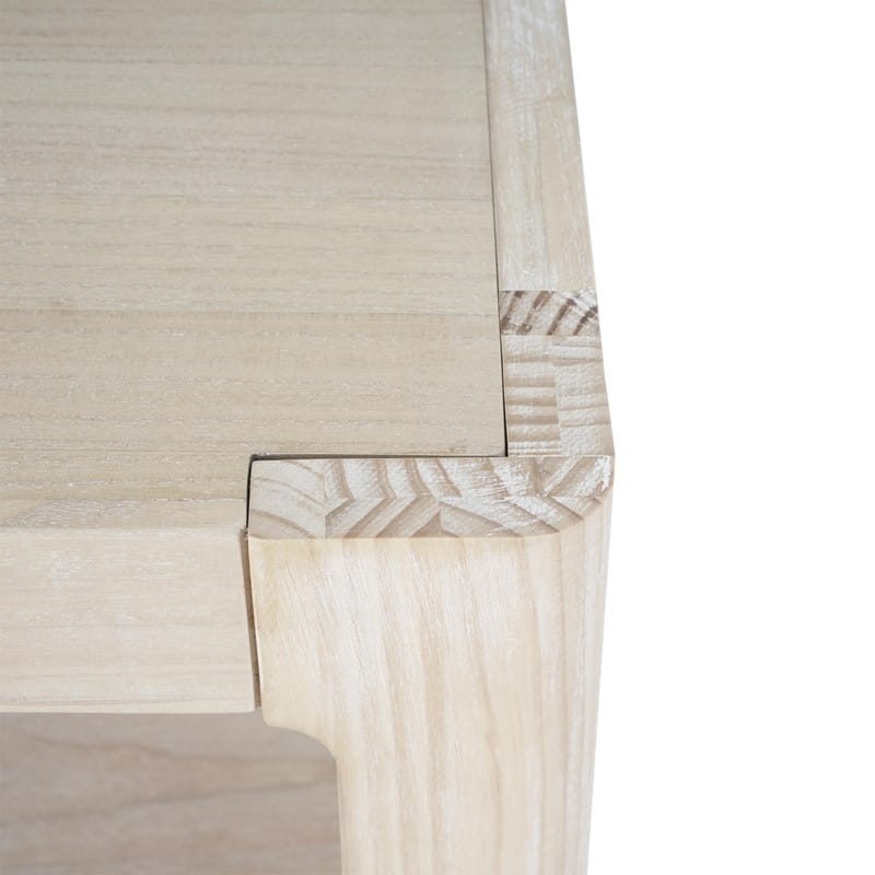 59" Modern Console Table with Elegant Minimalist Design and Premium Wood Veneer Finish