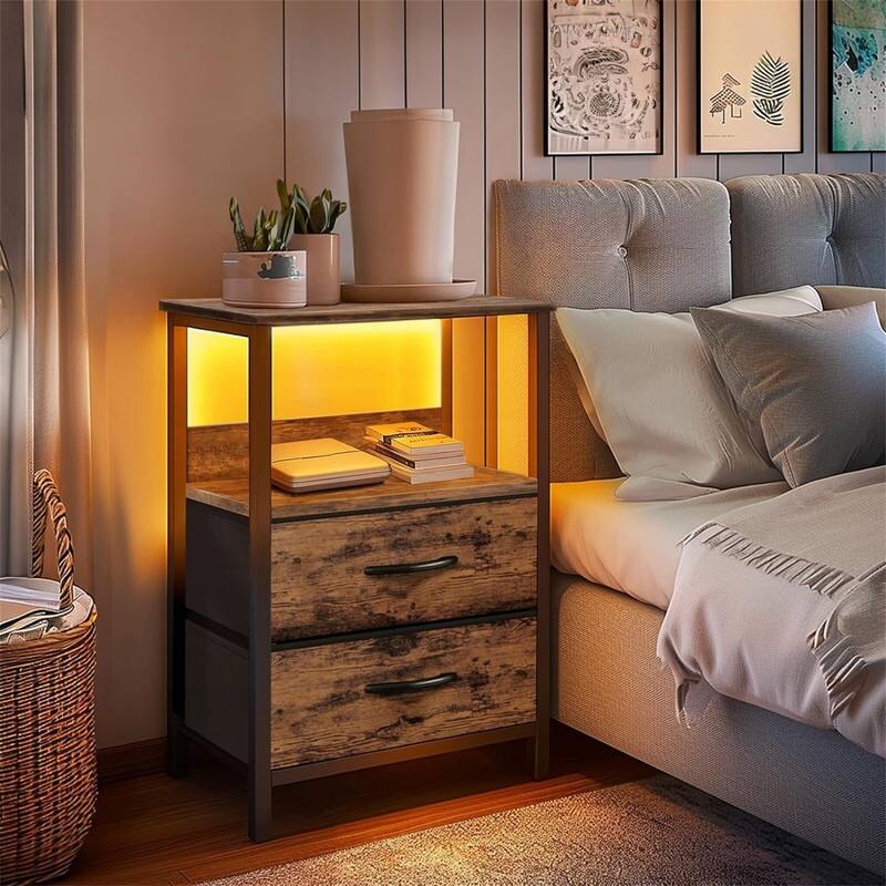 Nightstand with Charging Station