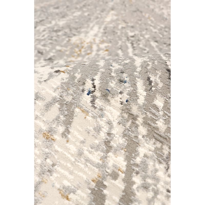 Pasargad Home Turkish Starburst Geometric White Area Rug