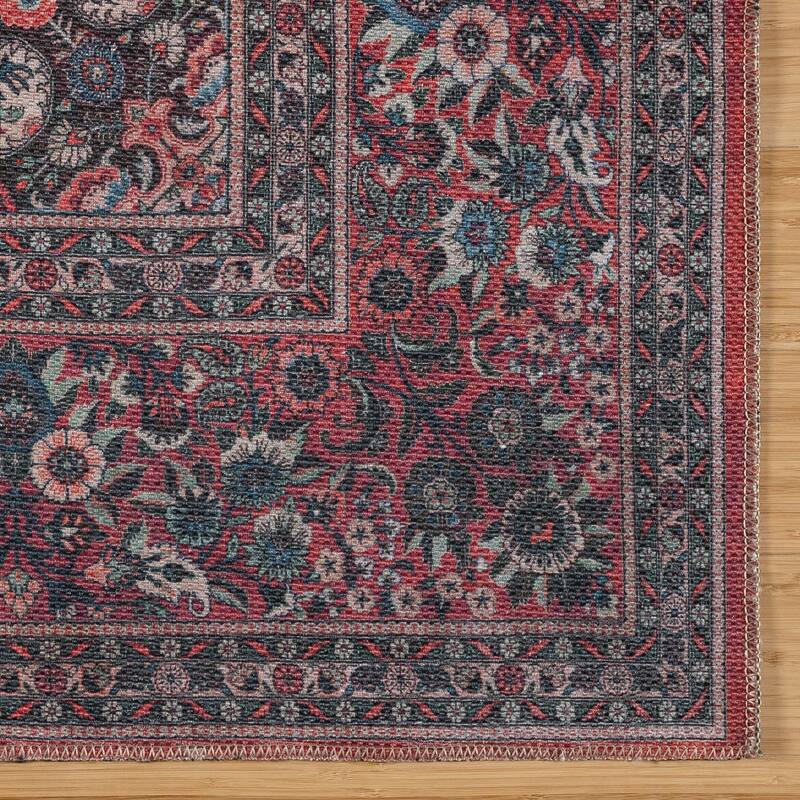 Thomasville Emporia Industrial Old World Chenille Machine Washable Non-Slip Flat Pile Area Rug Collection