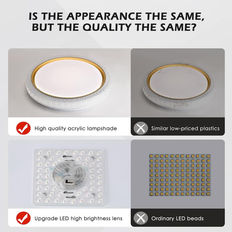 Round Flush Mount Dimmable Led Ceiling Light