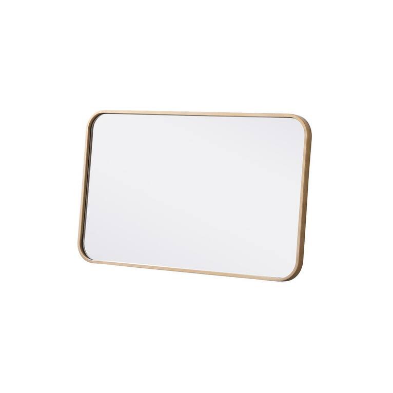 Ezra Soft Corner Metal Rectangular Mirror