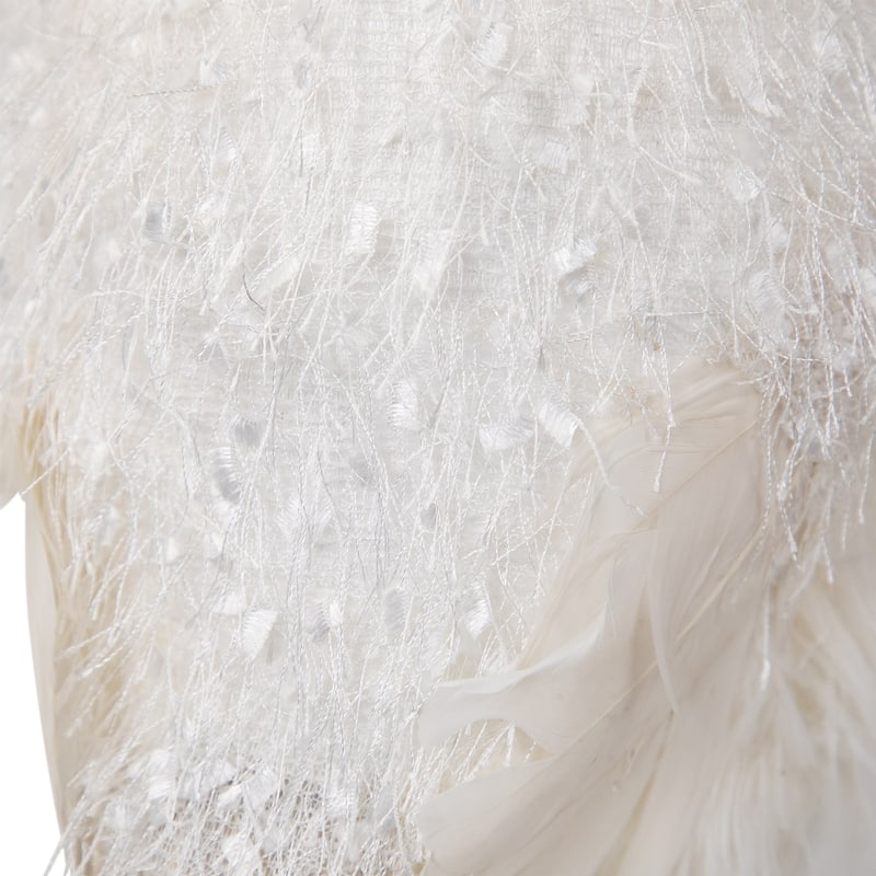 Standing Snow Owl Christmas Figure - 12.25" - White