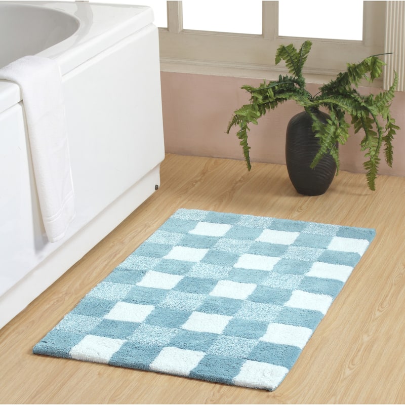Chesapeake Cubic Bar Cotton Tufted Bath Rug 24"X40"