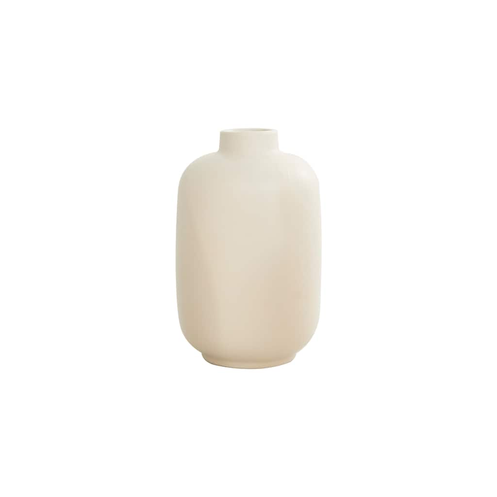 Ceramic Minimalistic Vase - Cream - Roche River Decor - 5"W x 5"L x 8"H