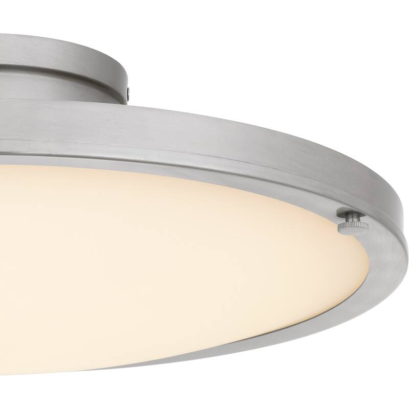 Donne Integrated LED Brushed Nickel Semi-Flush Mount with CCT Switch