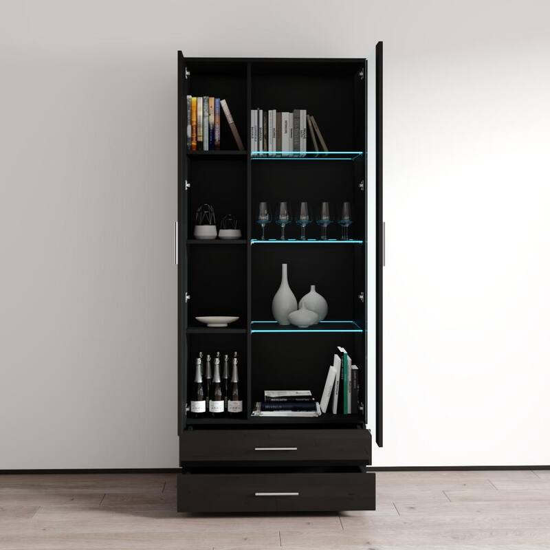 Soho Modern 2-door Modular Bookcase