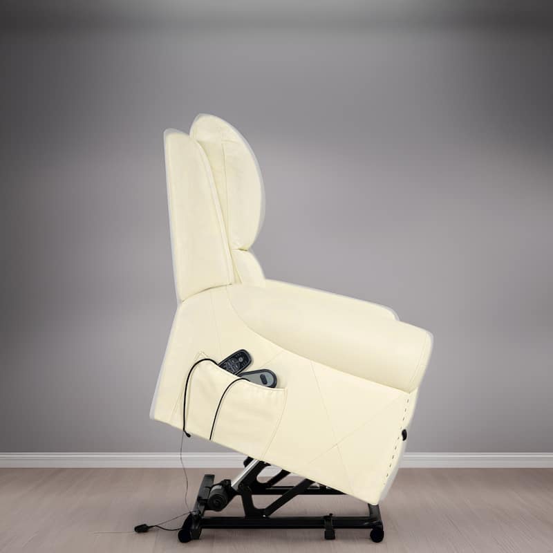 Luxury Air Leather Power Lift Recliner Chair with Heat & Massage – Perfect for Elderly Assistance