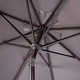 preview thumbnail 5 of 4, SAFAVIEH UV Resistant Ortega 9 ft. Auto Tilt Crank Taupe Umbrella, Base Not Included