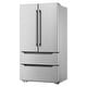 preview thumbnail 10 of 17, Cosmo 22.5 cu. ft. 4-Door French Door Refrigerator with Pull Handles in Stainless Steel, Counter Depth