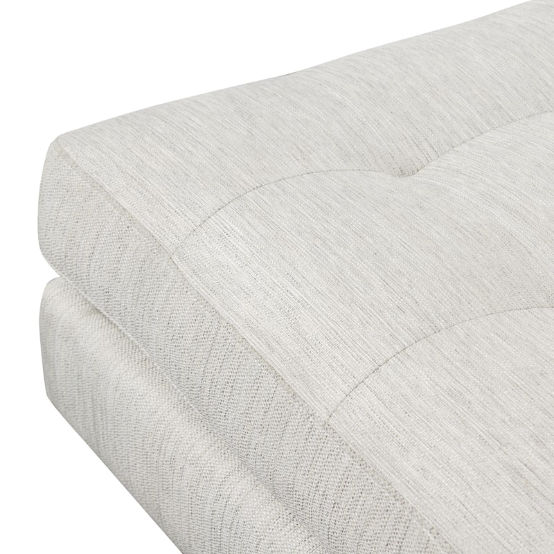 Poly & Bark Napa Velvet Fabric Ottoman