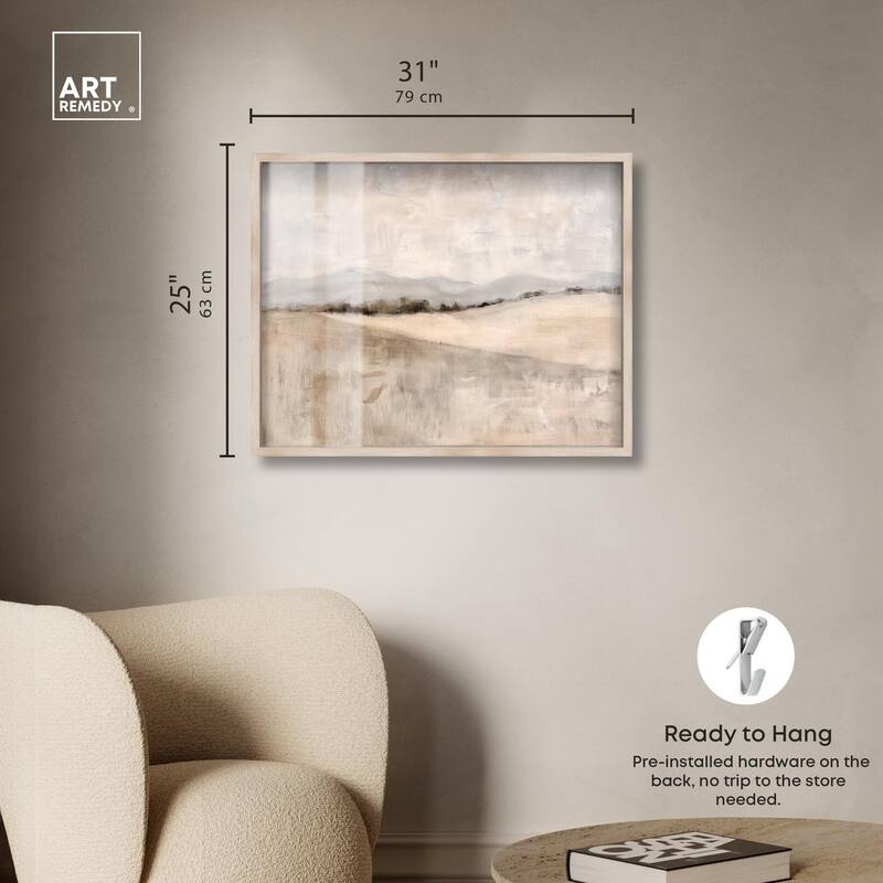 Distant Hills II Shadowbox by Art Remedy