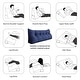 preview thumbnail 17 of 58, WOWMAX Large Bed Headboard Pillow Back Support Reading Wedge Cushion