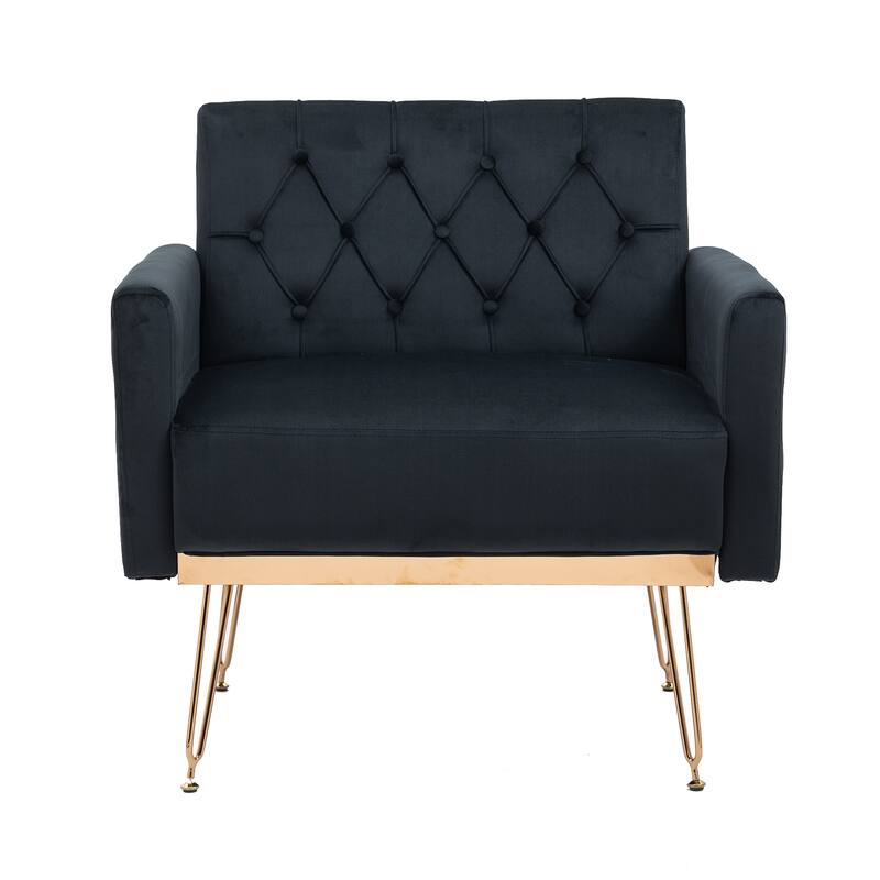 Modern Velvet Single Reading Chairs with Arm Set of 2