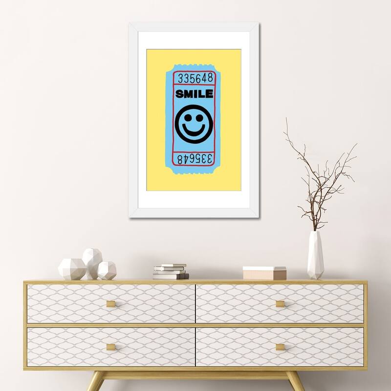 iCanvas "Smile Ticket" by Jaymie Metz