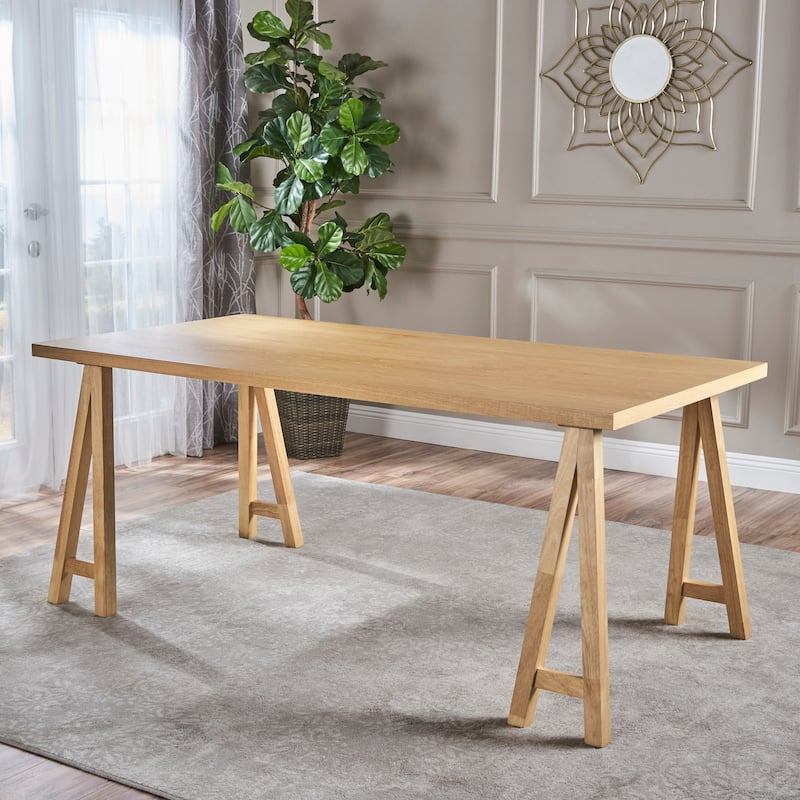 Sabine Rectangle Wood Farmhouse Dining Table by Christopher Knight Home
