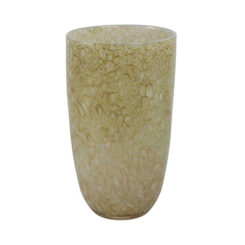 Glass Decorative Vase Textured Handcrafted Sculptural Statement Style