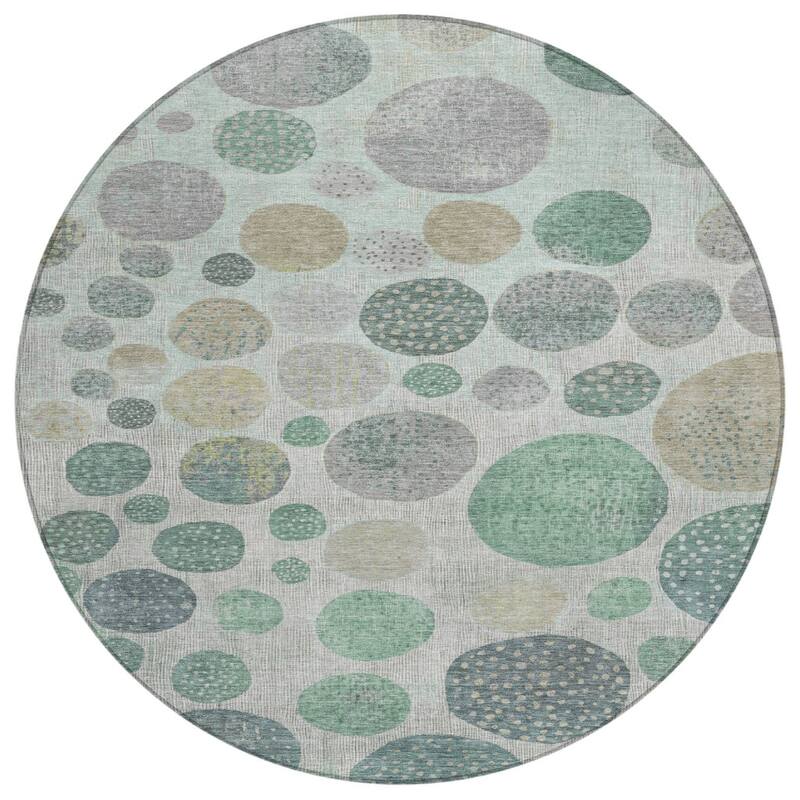 HomeRoots Geometric Transitional Rectangle Outdoor Rug