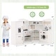 preview thumbnail 5 of 4, Corner Play Kitchen Toddler Kitchen Playset w/ Range Hood Ice Maker