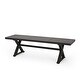 preview thumbnail 2 of 8, Waterford Outdoor Aluminum Outdoor Bench by Christopher Knight Home