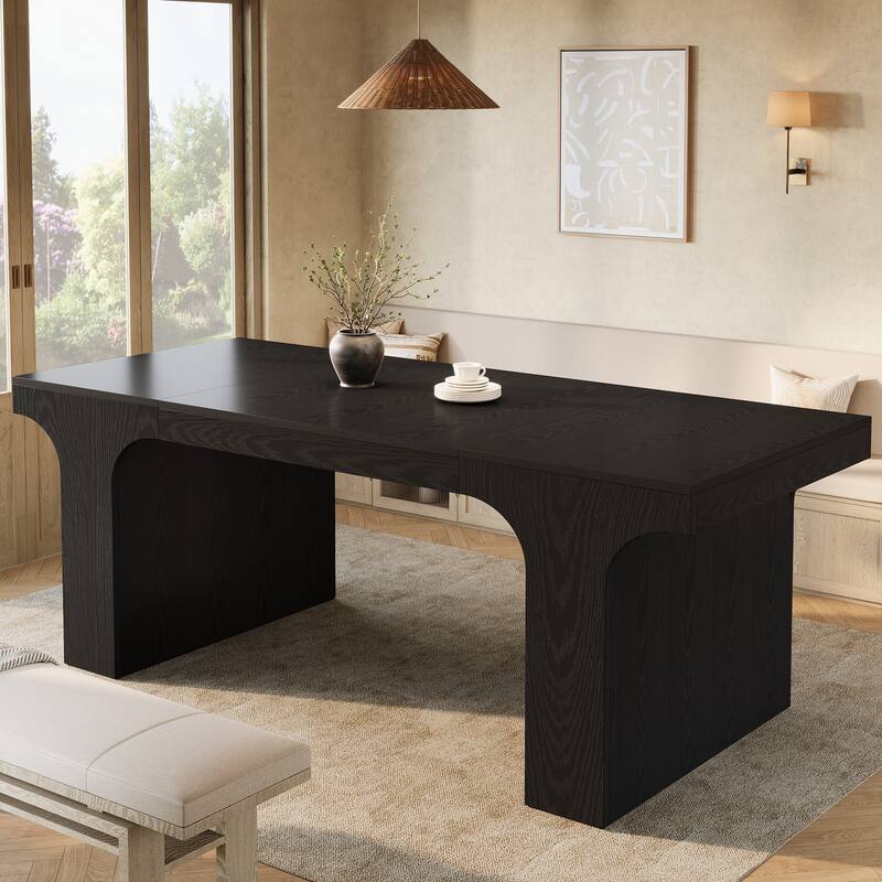 Farmhouse Rectangular Dining Table for 6-8 People