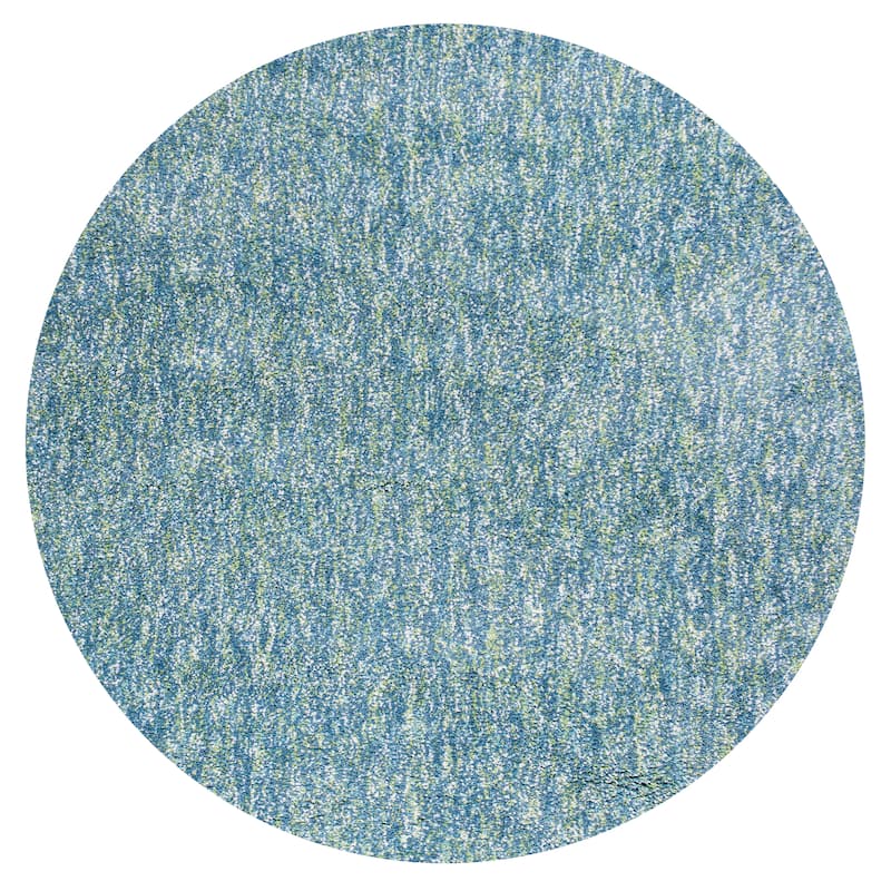 Domani Euphoria Cozy Seafom Heather Rug - 8' Round - Seafoam Heather