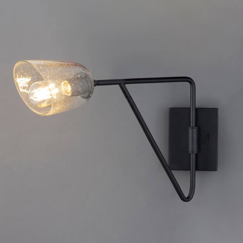 Maxim 26261SS Keppe 11" Tall Swing Arm Wall Sconce